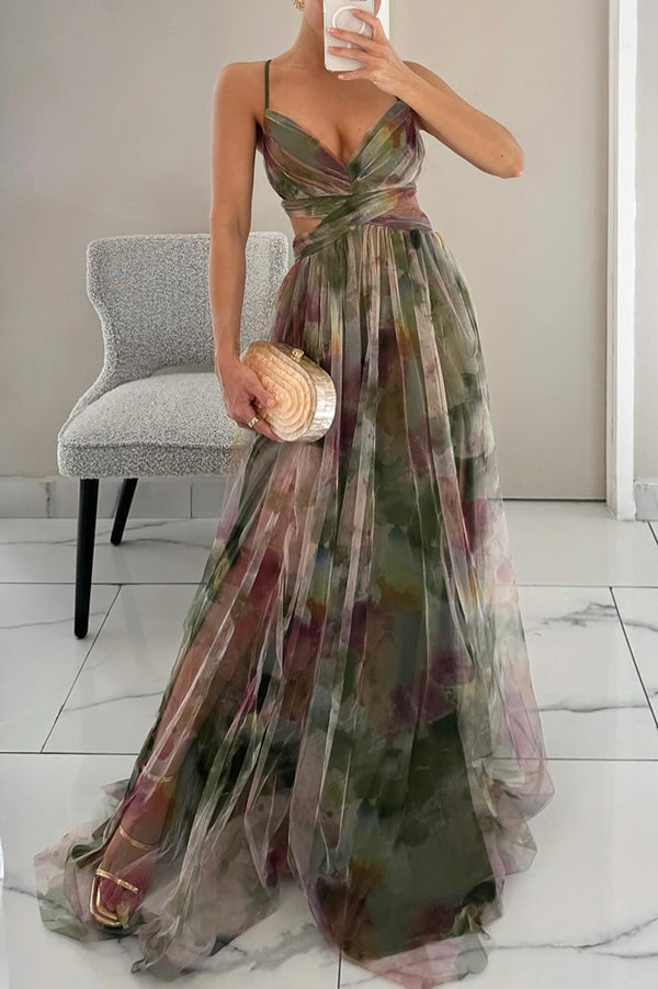 Esme – Robe à motifs fluides