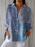 Blouse Jolie Ocean Patchwork