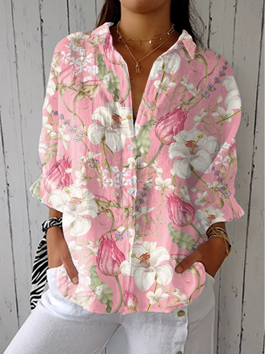 Cattleya™ Blouse Élégante Bloom