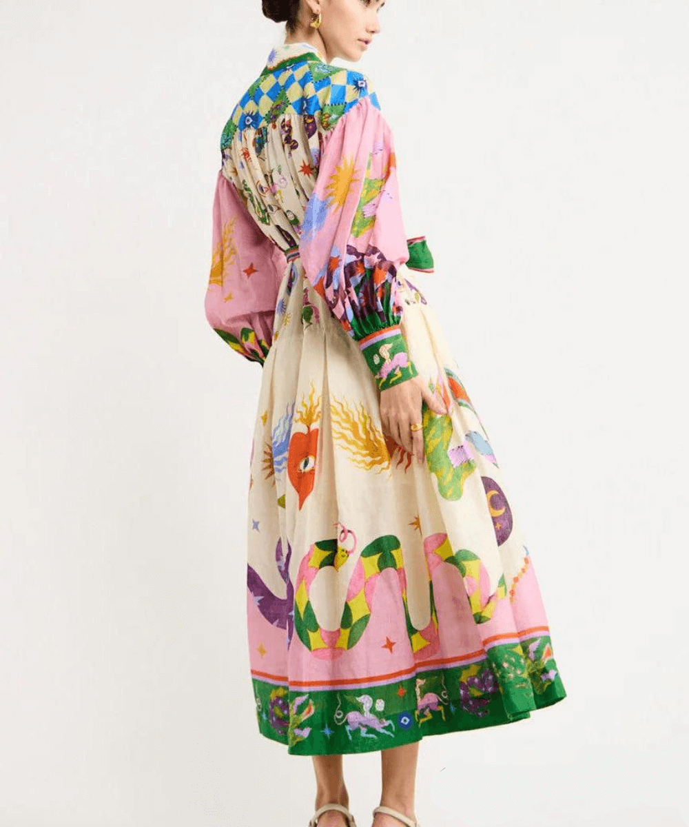 Dorthe™ | Robe Maxi Italienne Chic