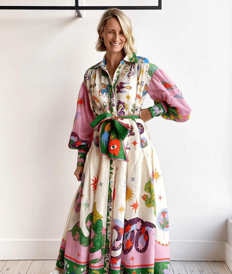 Dorthe™ | Robe Maxi Italienne Chic