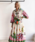 Dorthe™ | Robe Maxi Italienne Chic