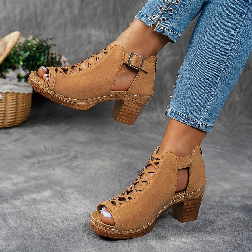 Nessa™ Sandales à Talons en Treillis