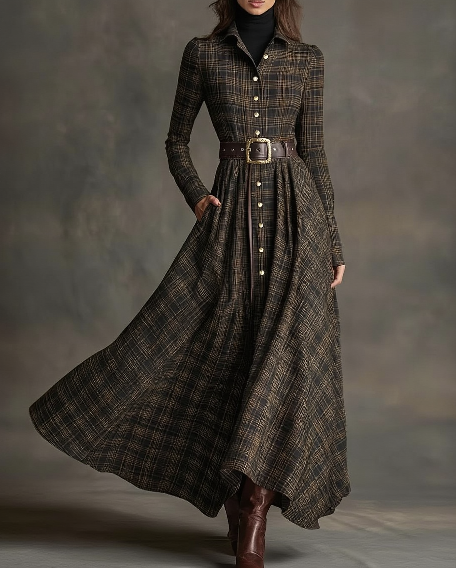 Rosalie | Robe Maxi Inspirée du Vintage