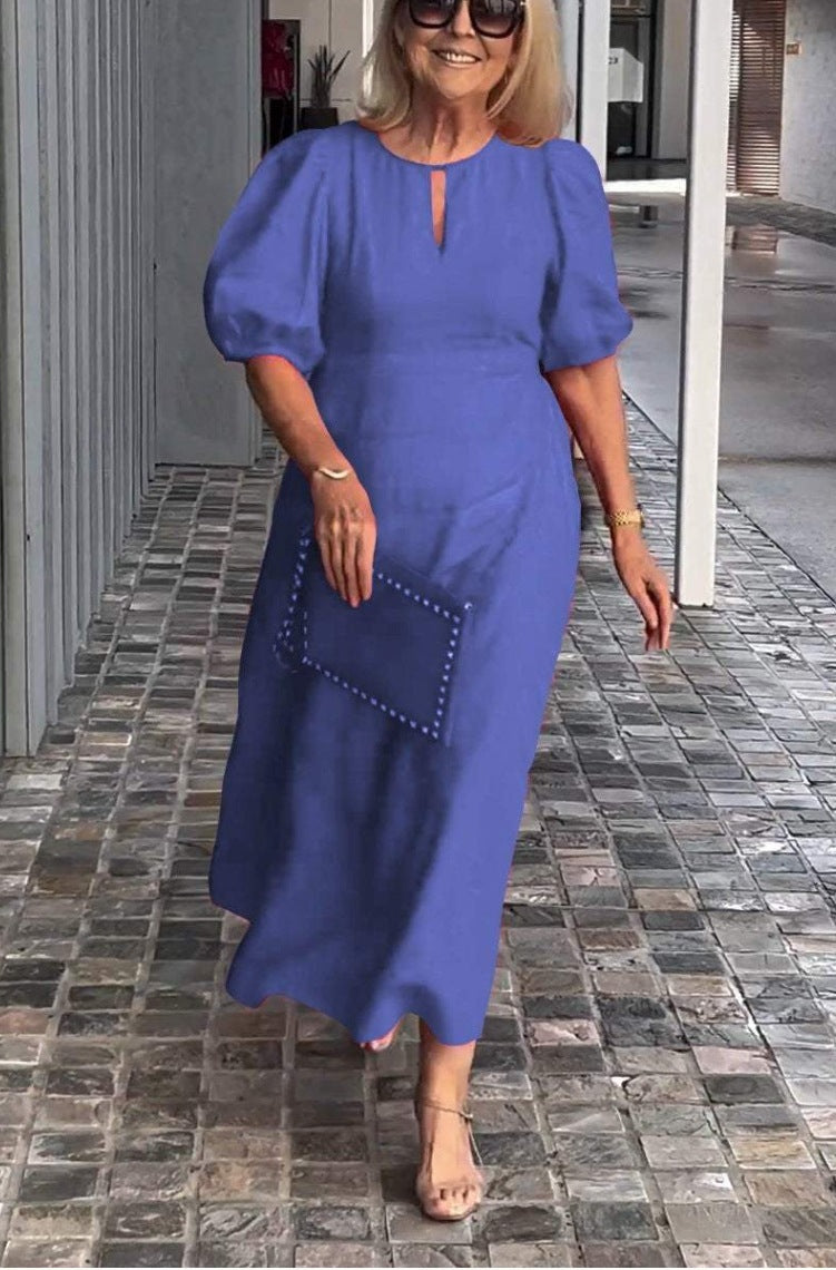 Juliana - Robe Élégante à Manches Bouffantes