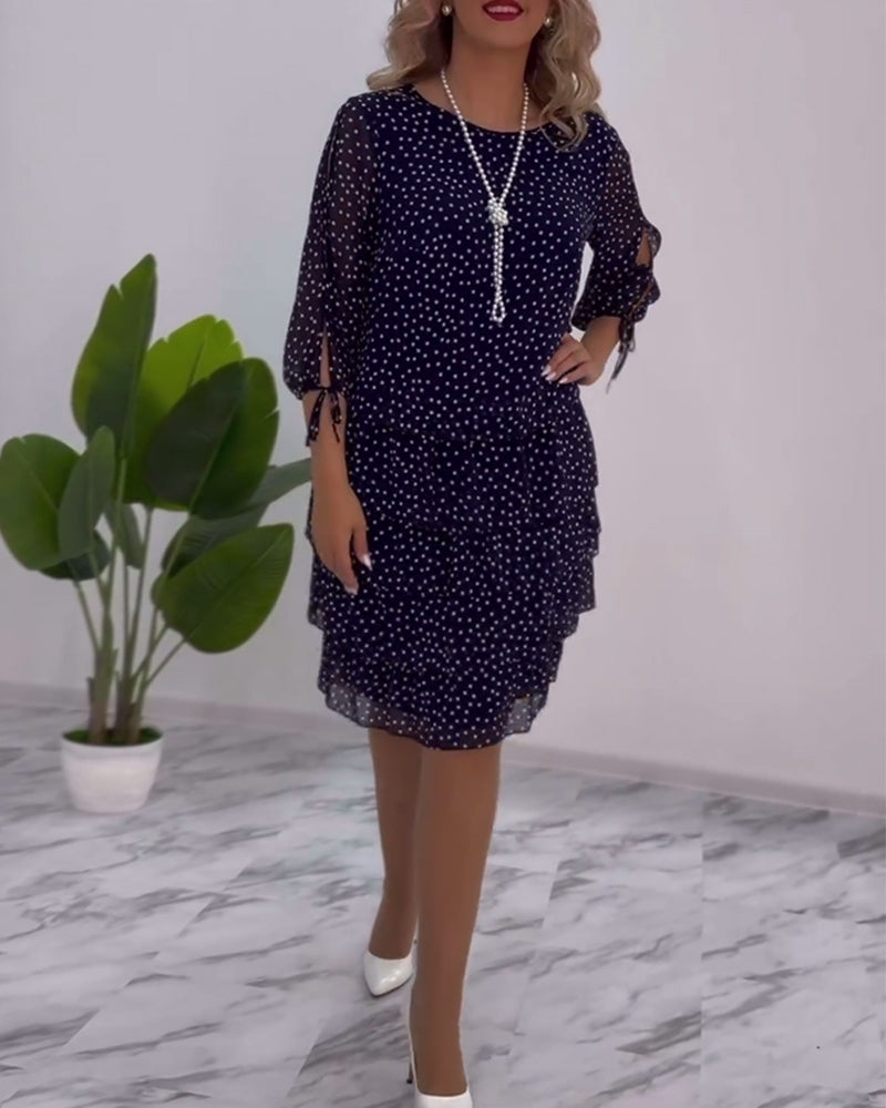 Tilly - Robe Superposée à Pois