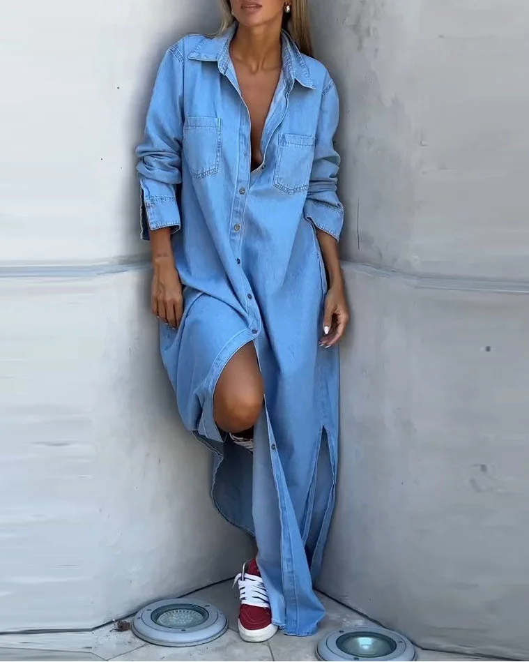 Delana - Robe Décontractée Boutonnée