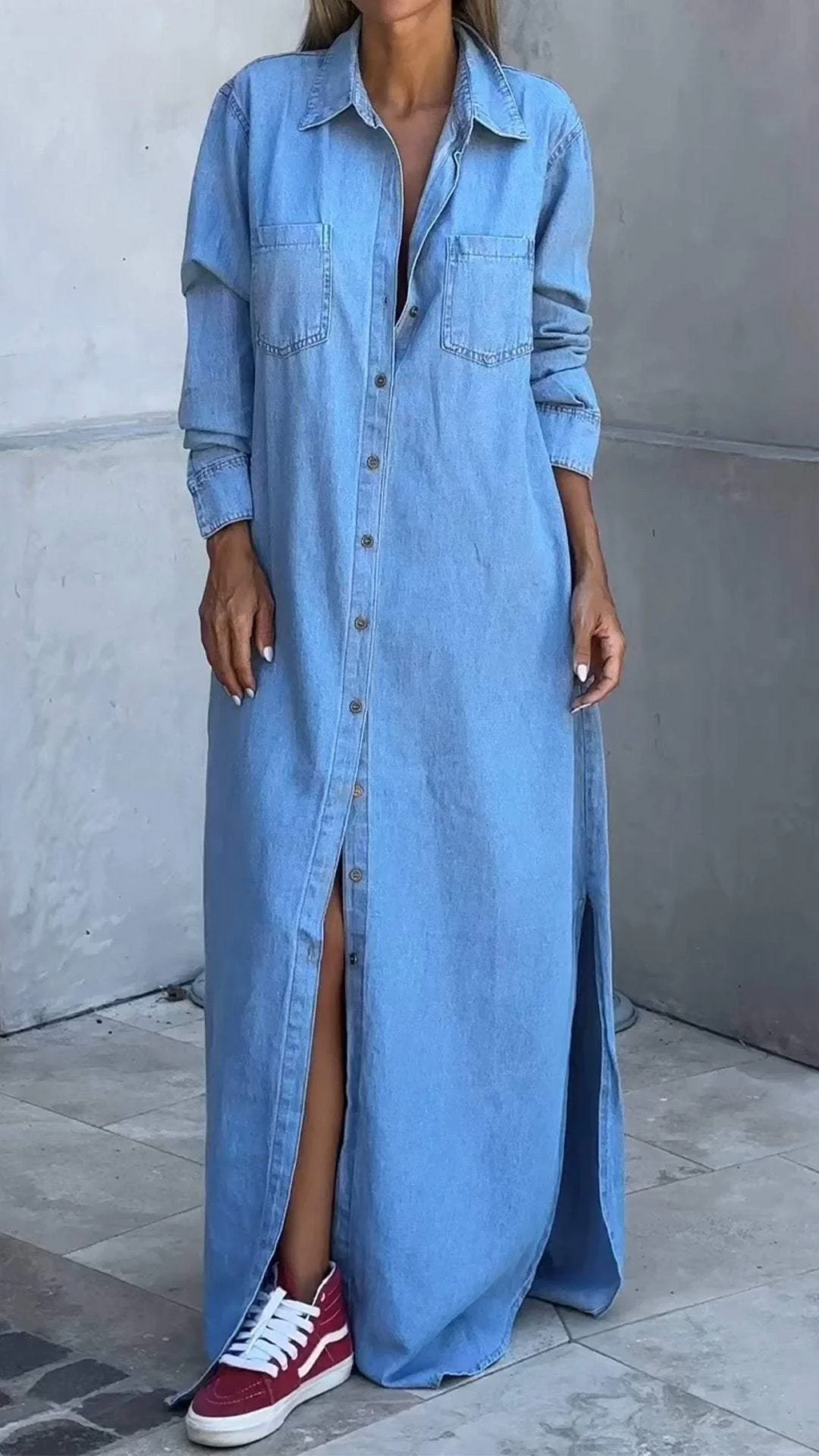 Delana - Robe Décontractée Boutonnée