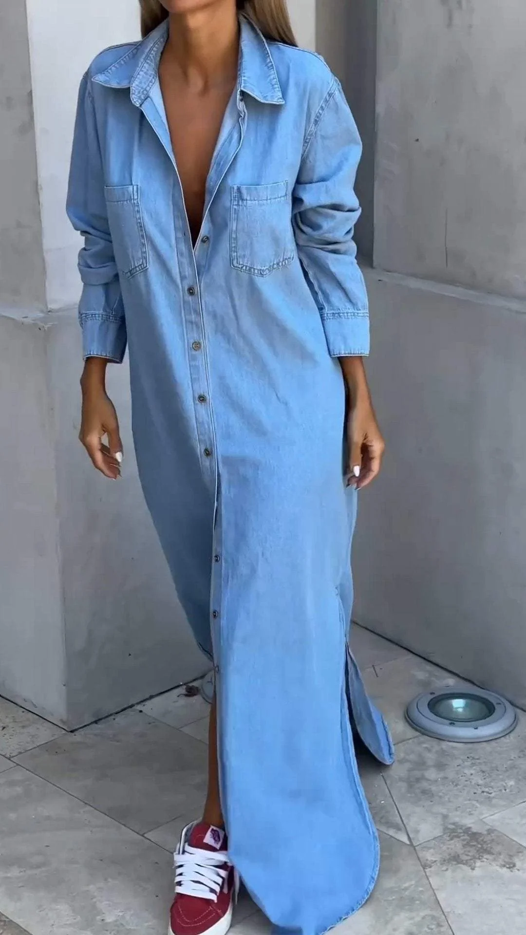 Delana - Robe Décontractée Boutonnée