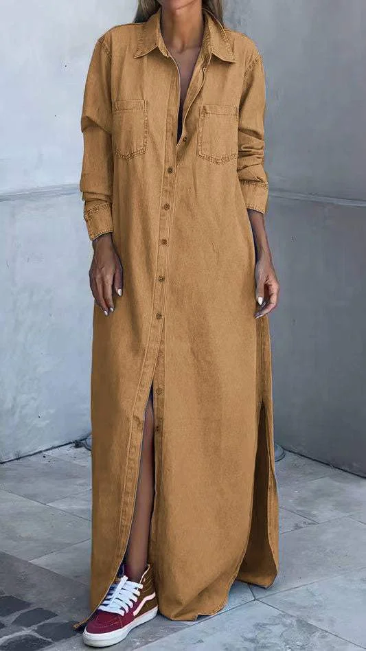 Delana - Robe Décontractée Boutonnée