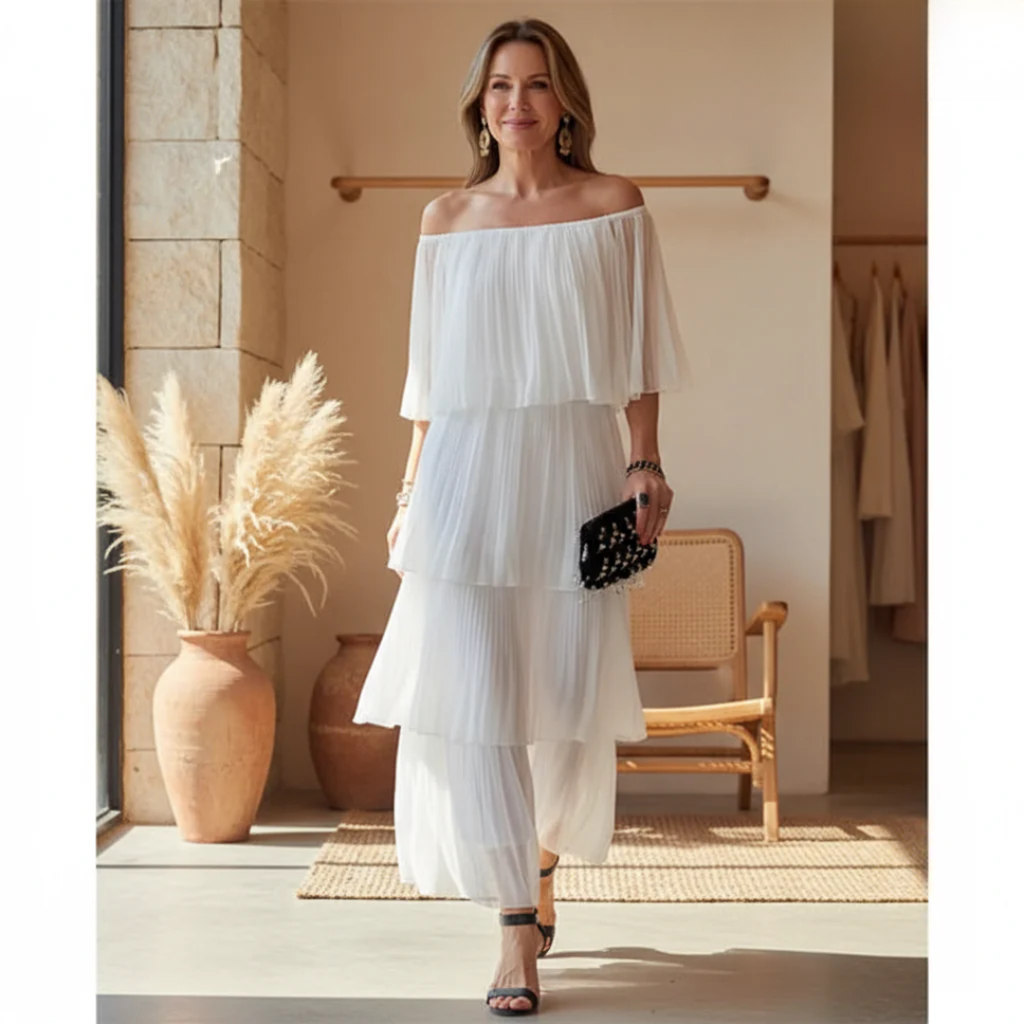 Mabeline - Robe en Tulle Superposée