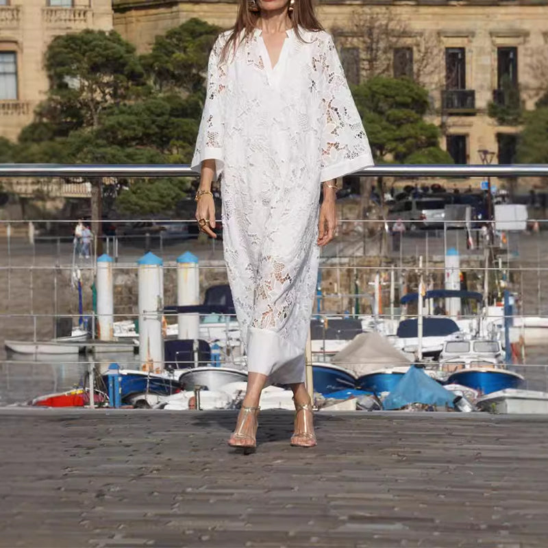 Nerisse - Robe en Dentelle Confortable
