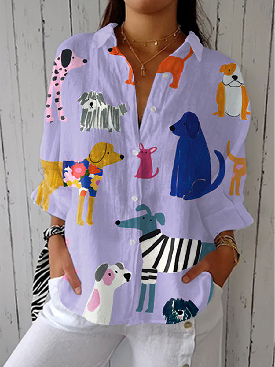 Blouse Kimber™ Chiens Joyeux
