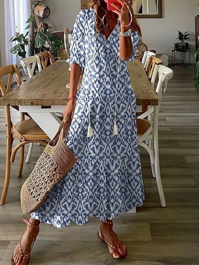 Lana - Robe Maxi Boho Flatteuse