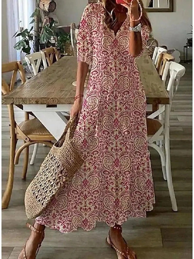 Lana - Robe Maxi Boho Flatteuse