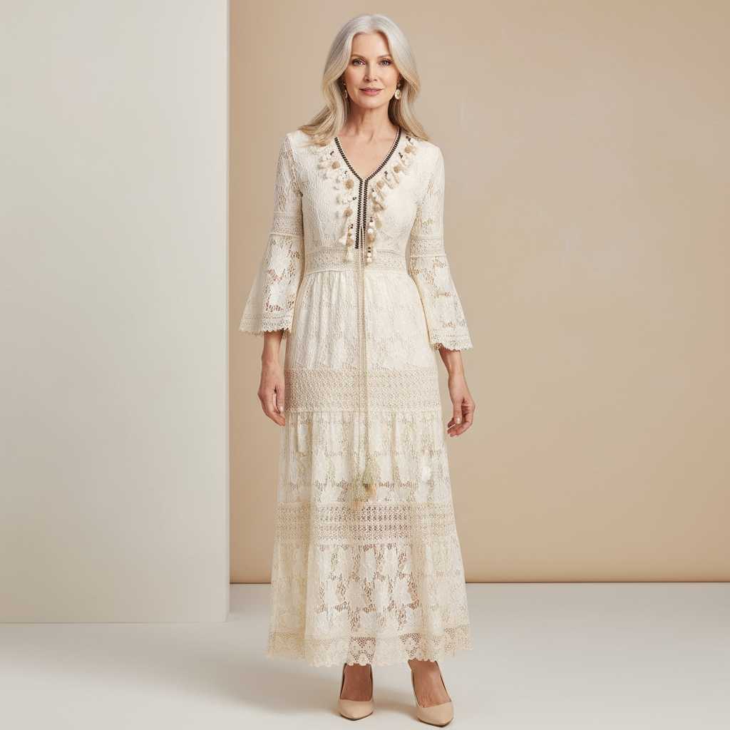 Amary - Robe en Dentelle Boho