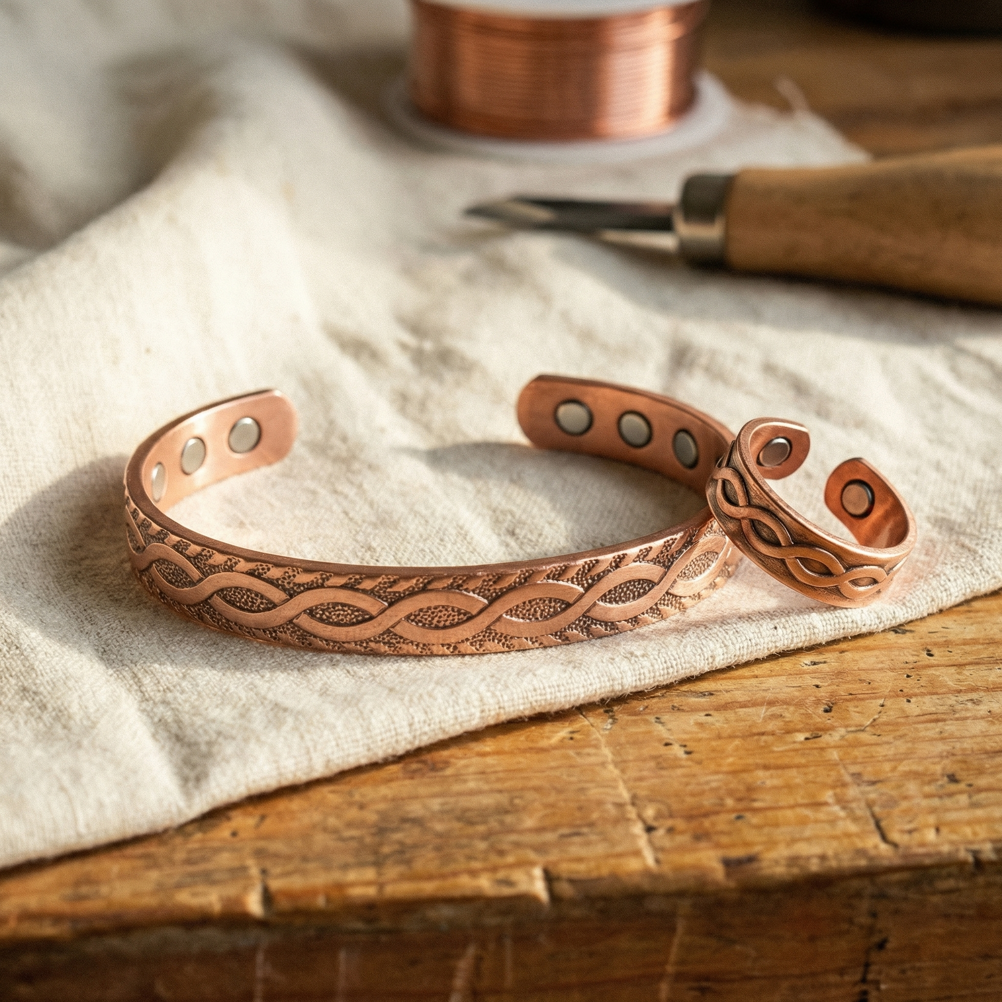 Conjunto de Cobre Antônia Knot