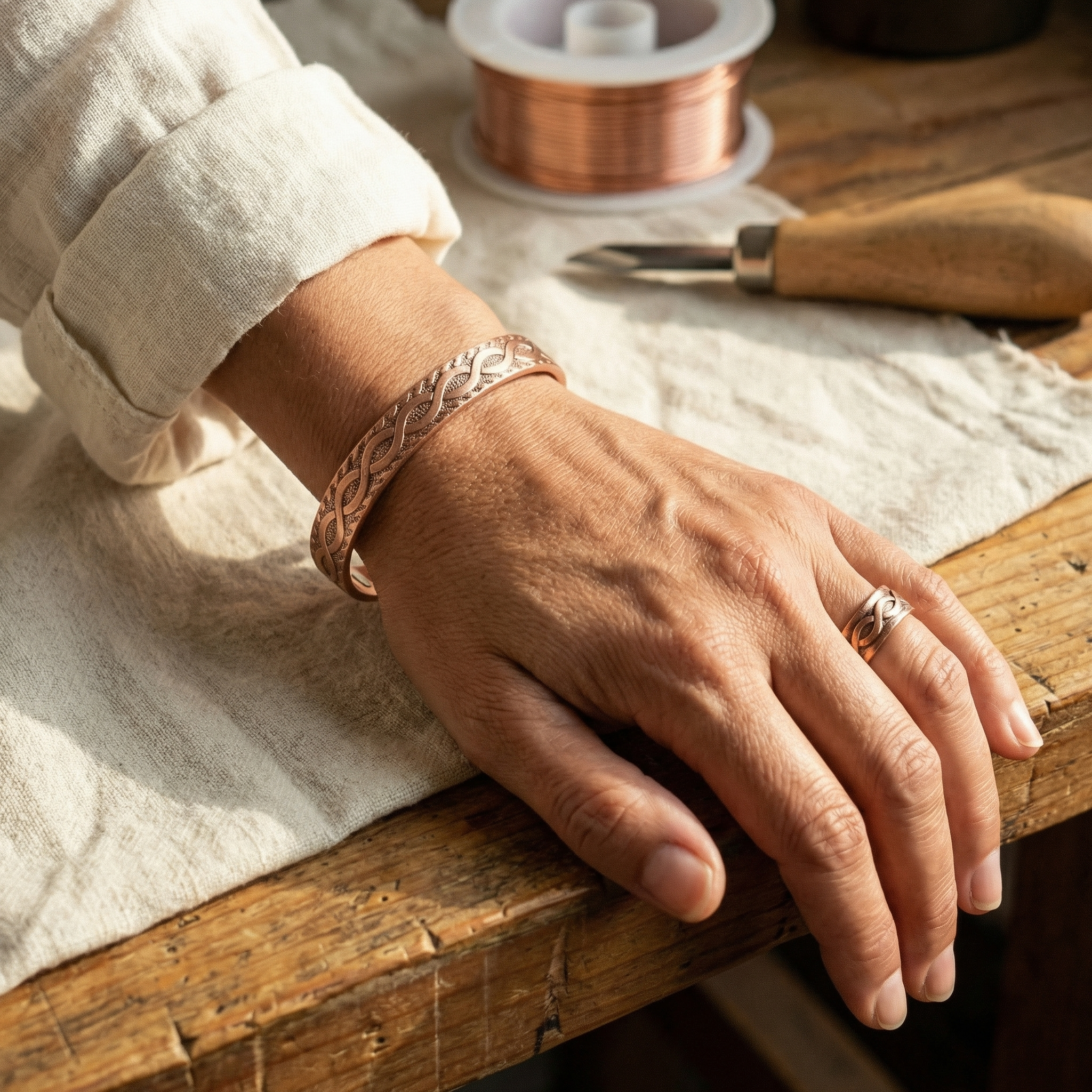 Conjunto de Cobre Antônia Knot