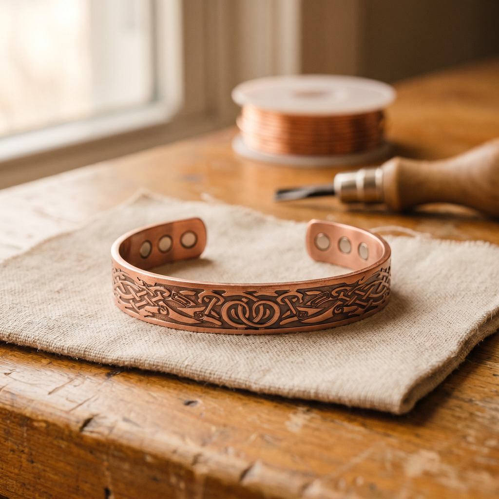 Pulseira de Cobre Musgo da Antônia