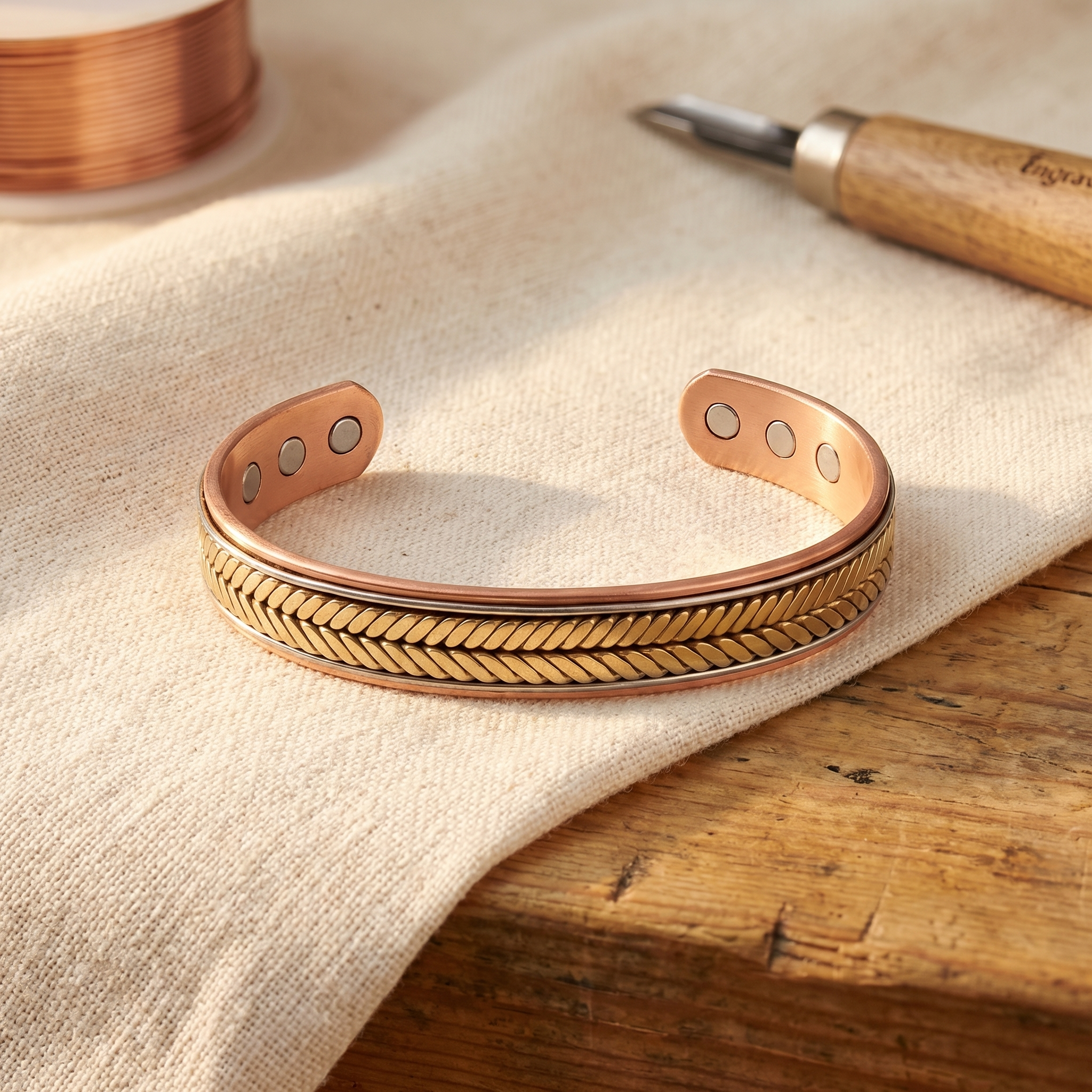 Pulseira de Cobre Antônia Harvest