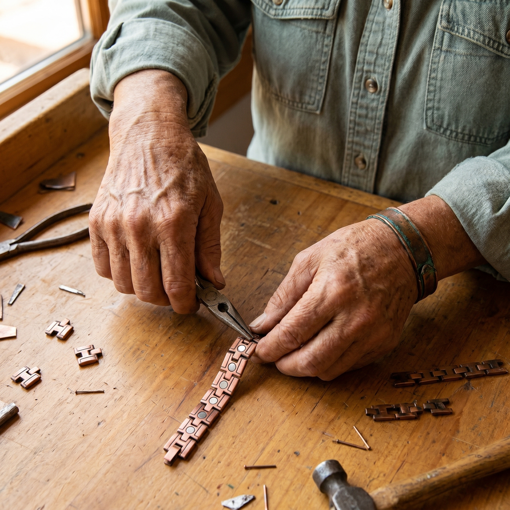 Pulseira de Cobre Masculina de Antônia Gorse