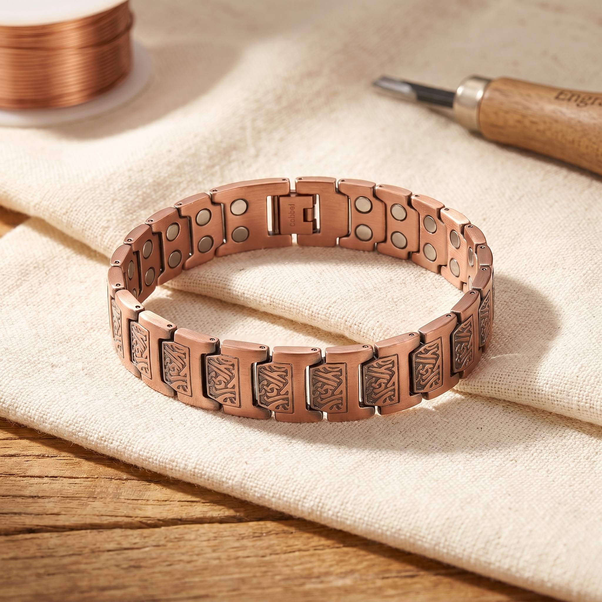 Pulseira de Cobre Masculina de Antônia Glen