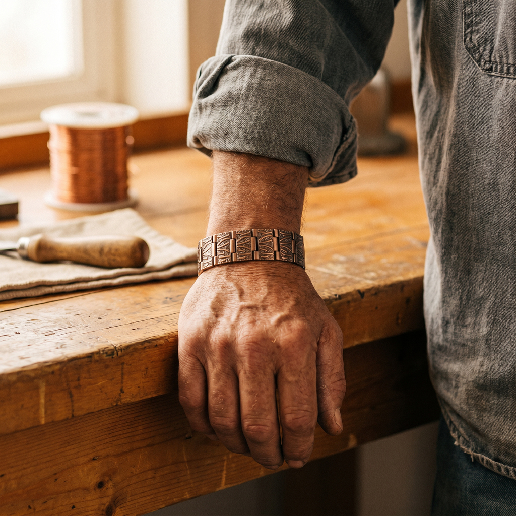 Pulseira de Cobre Masculina Antônia Grit