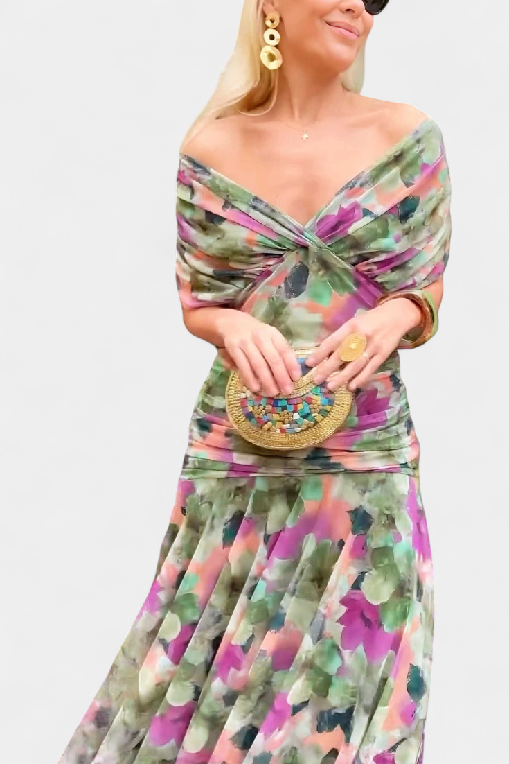 Evira - Robe Élégante Off-Épaule