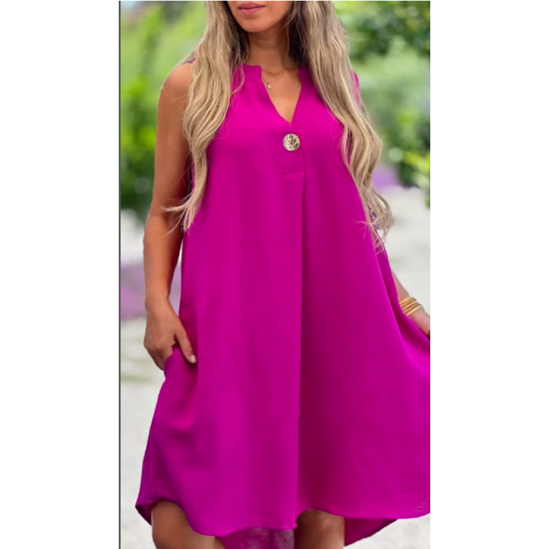 Elsie - Robe sans manches à décolleté en V