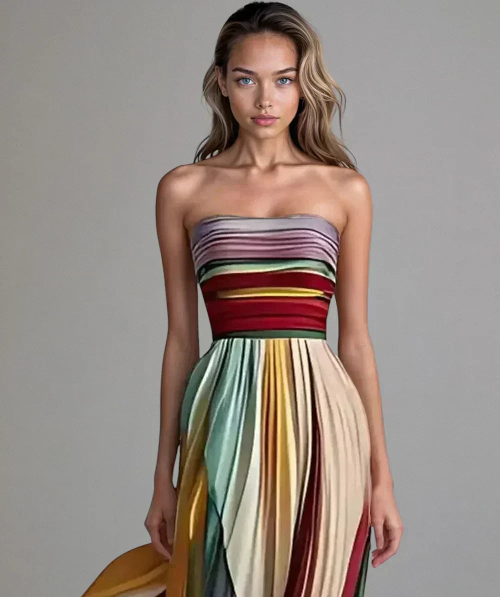 Asie | Robe Longue Élégante et Décontractée